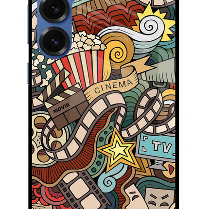 Cinema Abstract Samsung S25 Plus Glass Case
