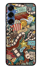 Cinema Abstract Samsung S25 Plus Glass Case