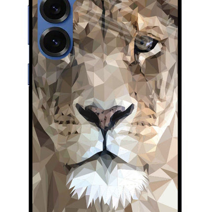 Lion Art Samsung S25 Plus Glass Case Back Cover by Casekaro