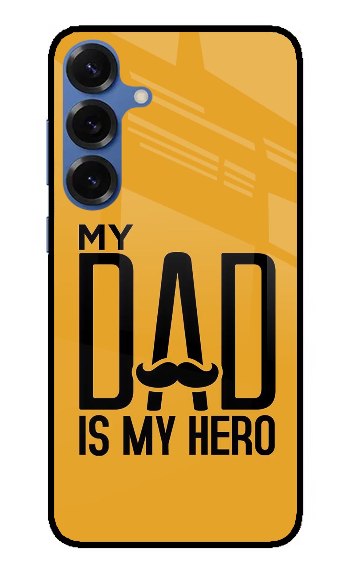 My Dad Is My Hero Samsung S25 Plus Glass Case Back Cover by Casekaro