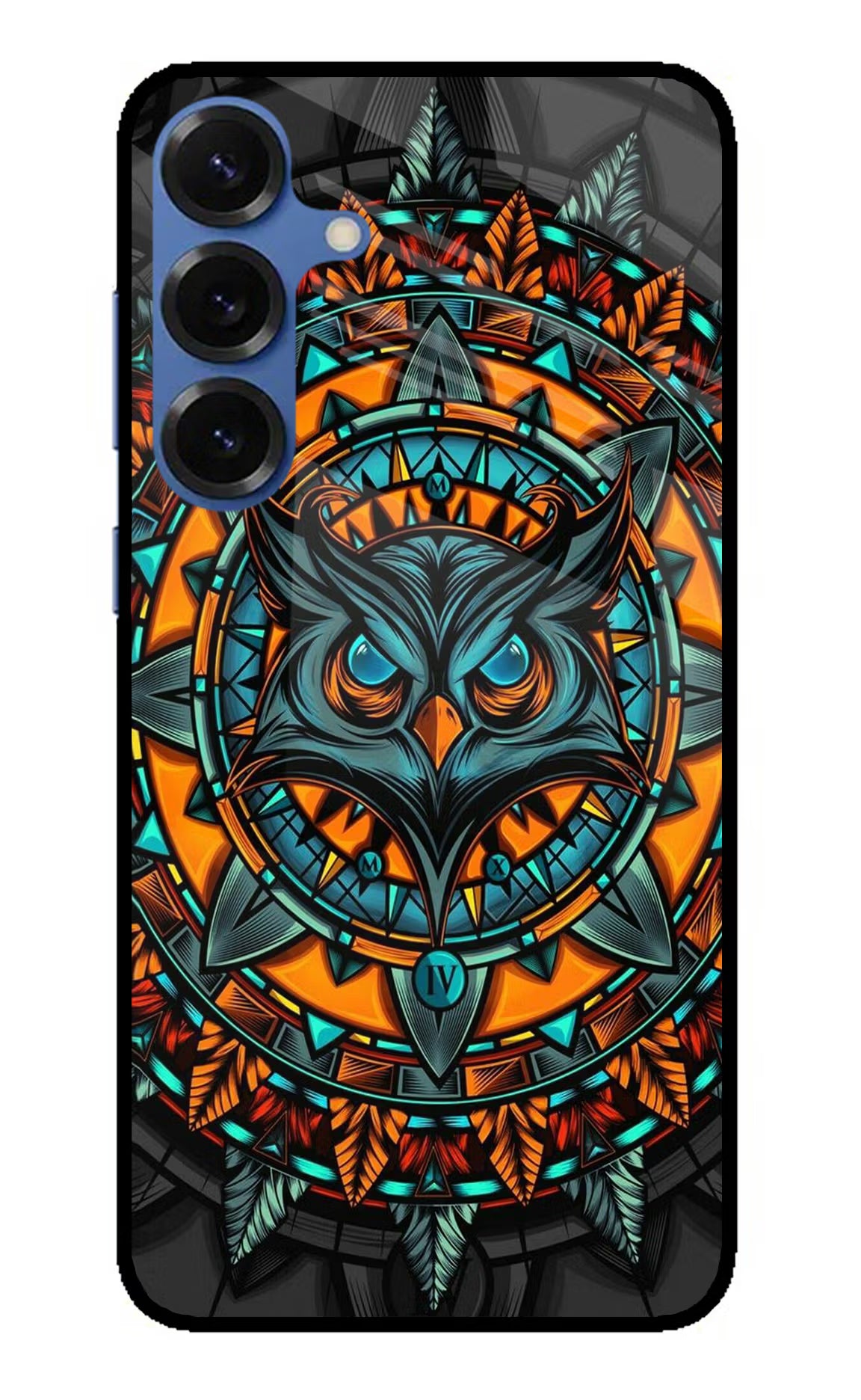 Angry Owl Art Samsung S25 Plus Glass Case