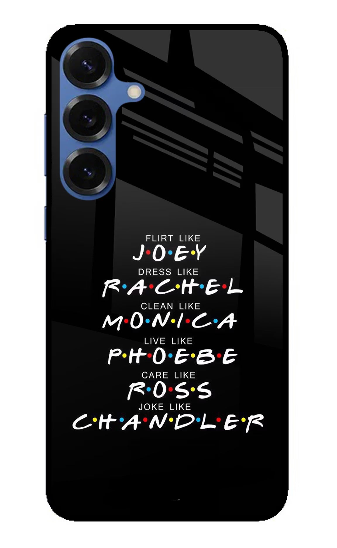 FRIENDS Character Samsung S25 Plus Glass Case Back Cover by Casekaro
