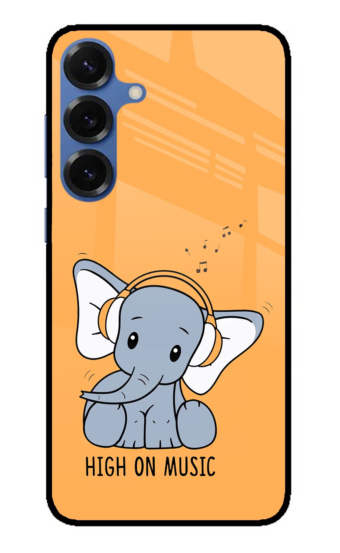 High On Music Samsung S25 Plus Glass Case Back Cover by Casekaro