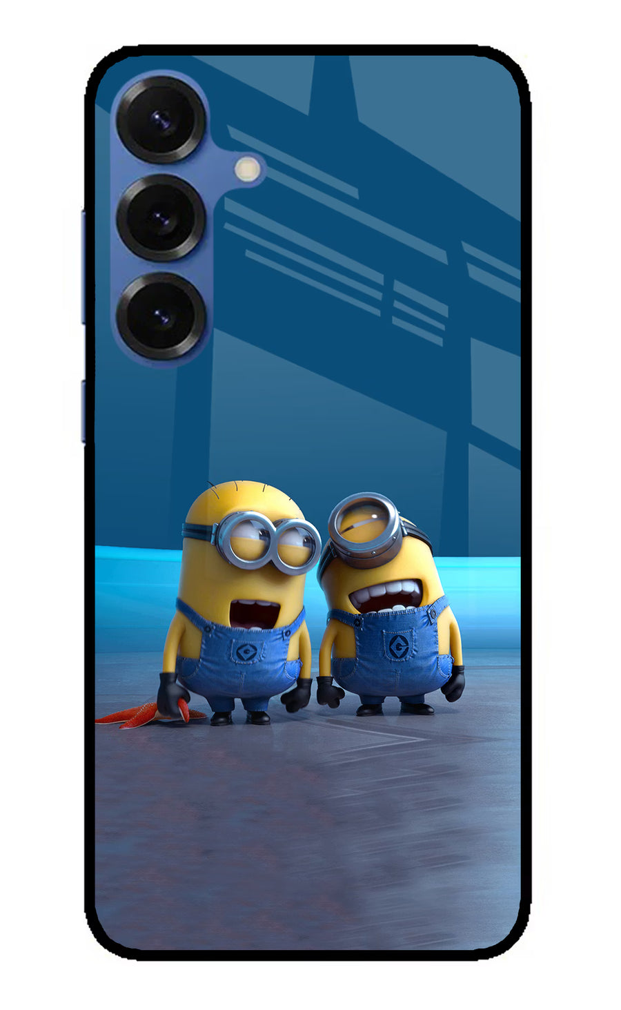 Minion Laughing Samsung S25 Plus Back Cover, Metal case