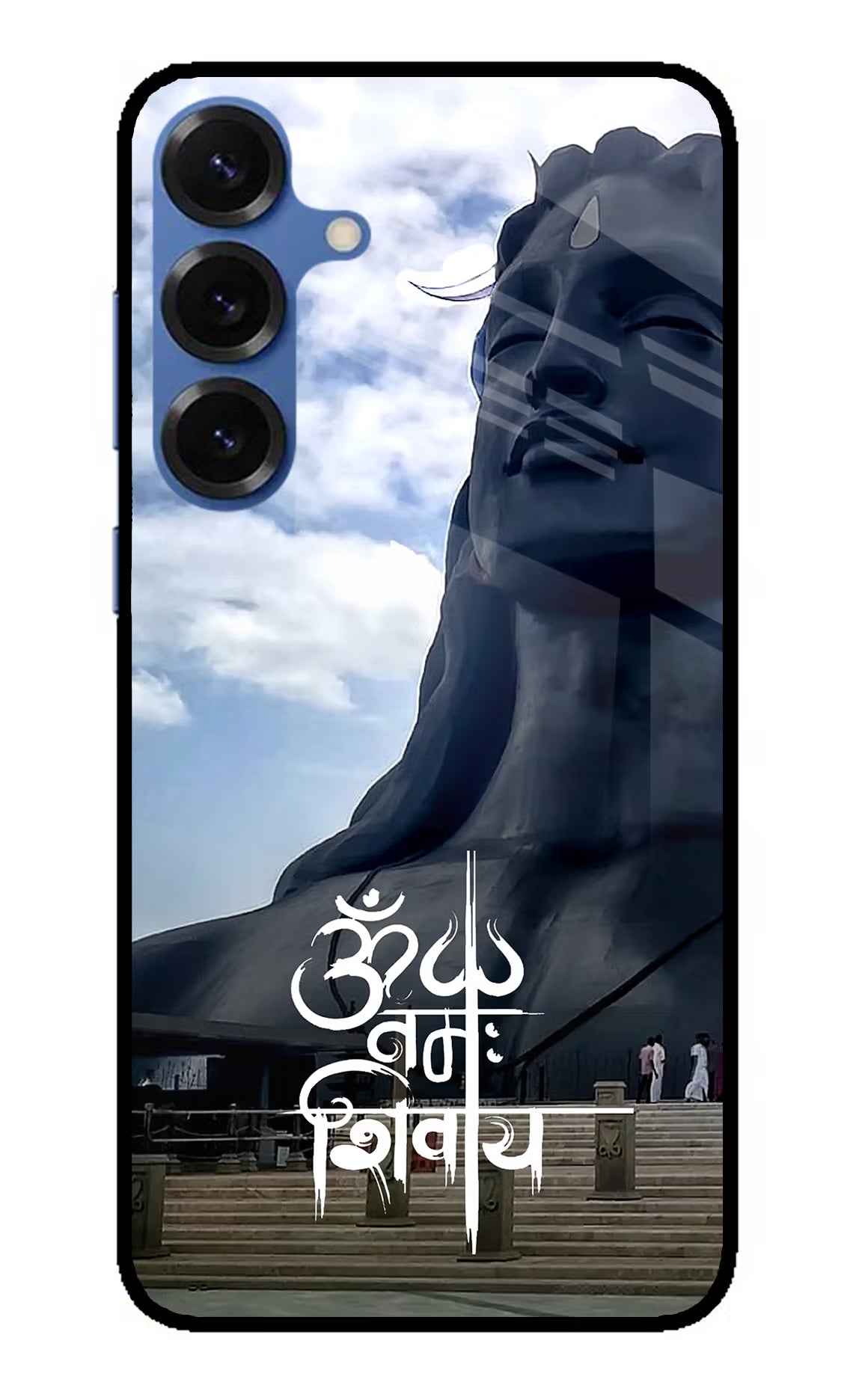 Om Namah Shivay Samsung S25 Plus Glass Case Back Cover by Casekaro