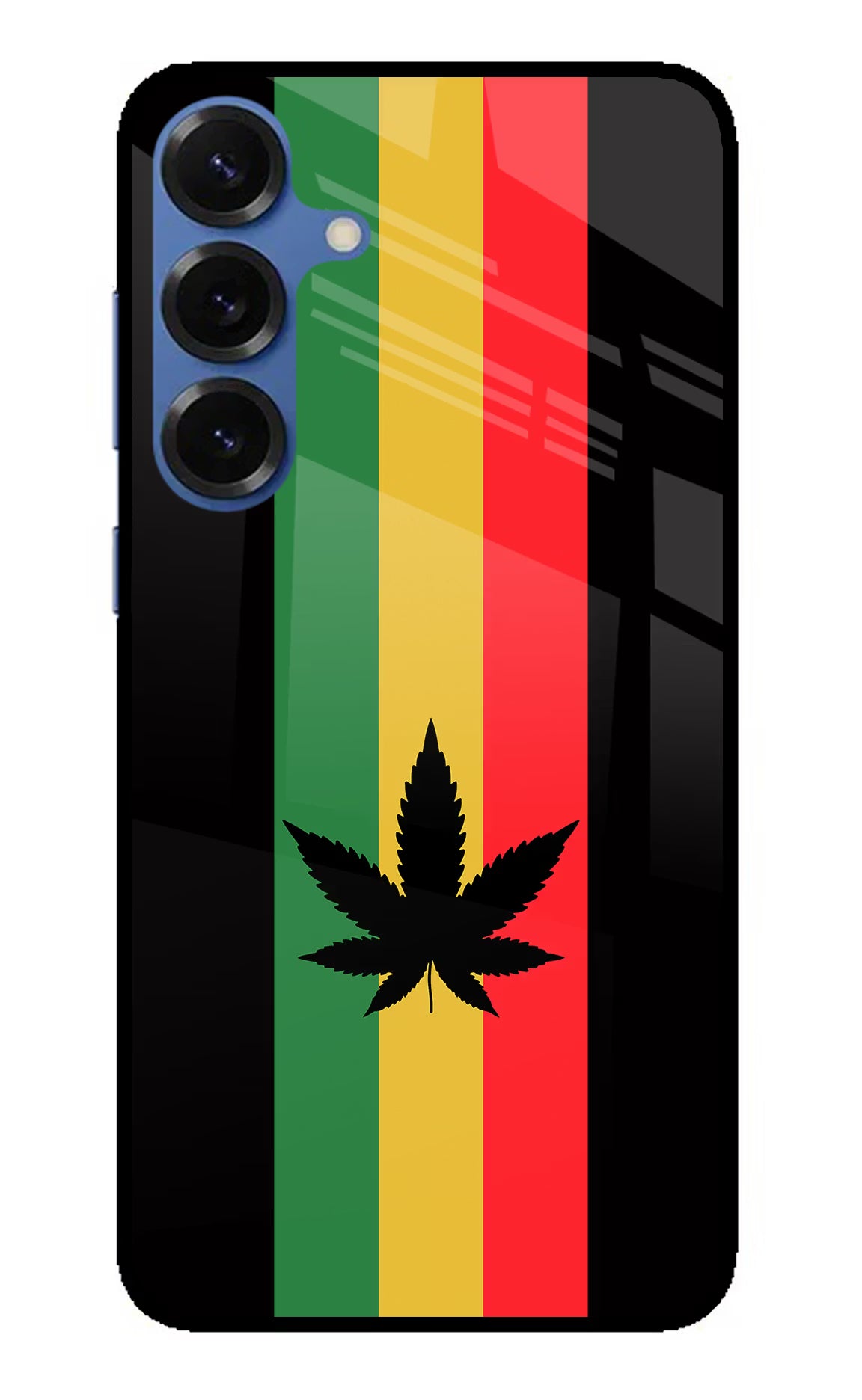 Weed Flag Samsung S25 Plus Glass Case Back Cover by Casekaro