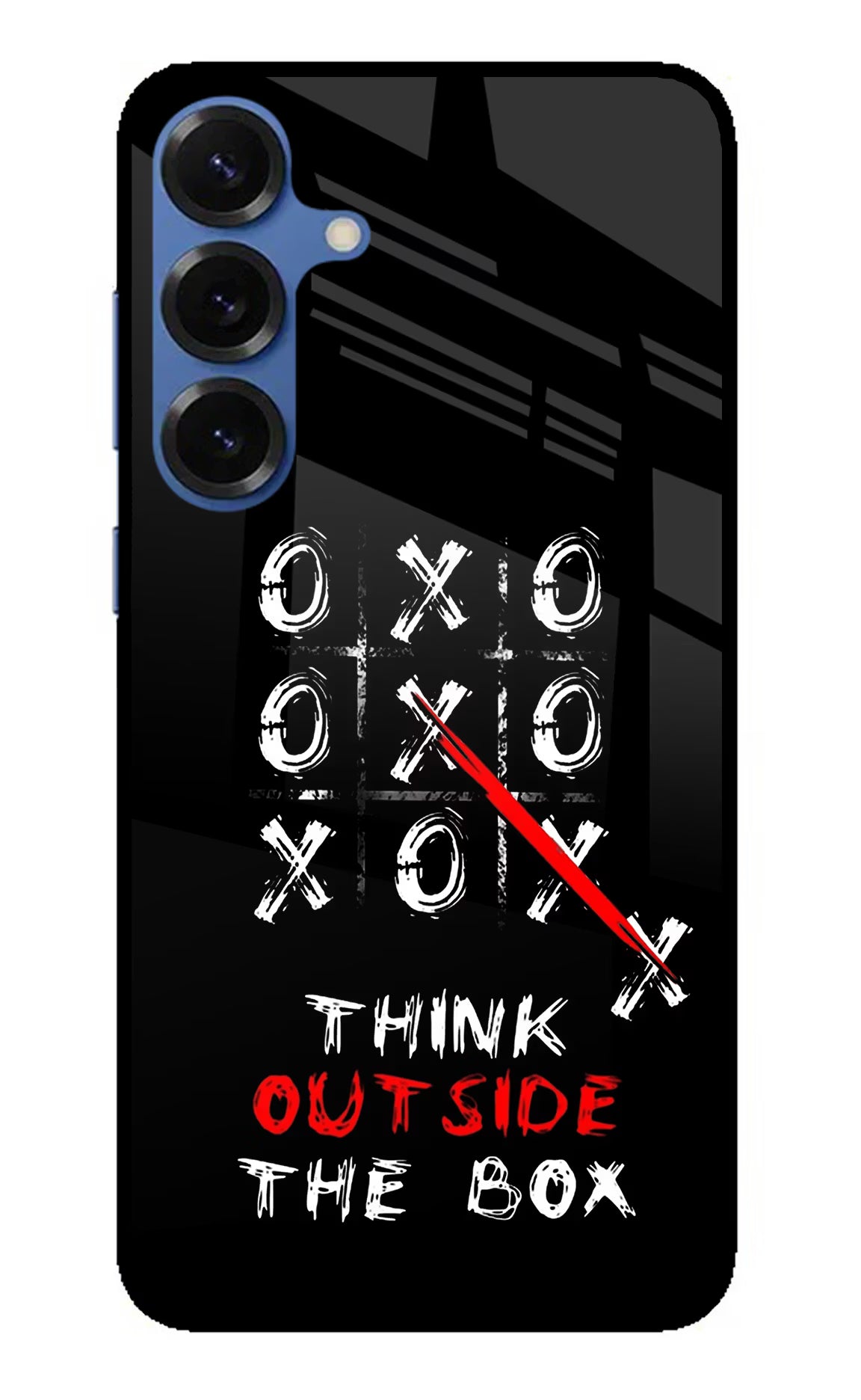 Think out of the BOX Samsung S25 Plus Glass Case Back Cover by Casekaro