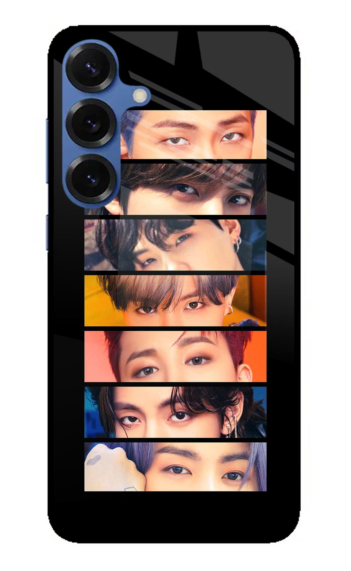 BTS Eyes Samsung S25 Plus Glass Case Back Cover by Casekaro