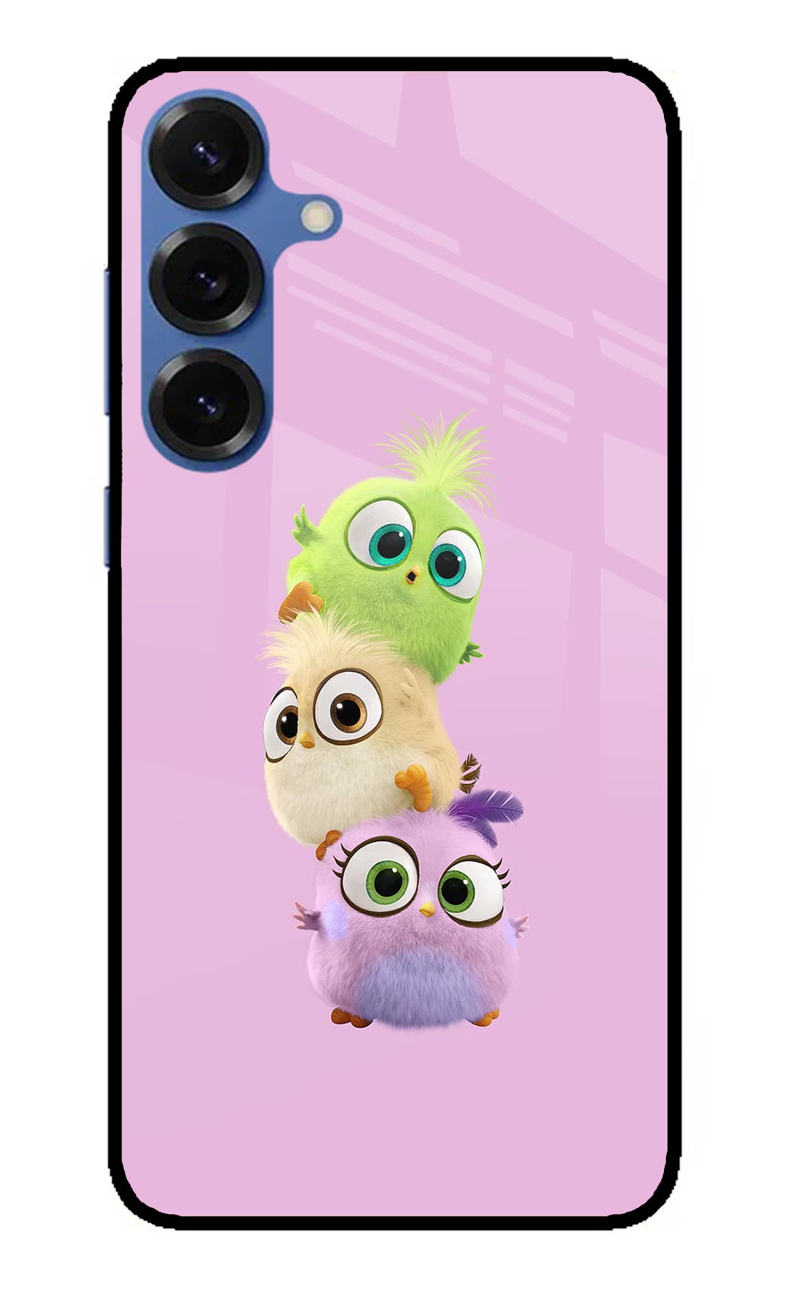 Cute Little Birds Samsung S25 Plus Glass Case Back Cover by Casekaro