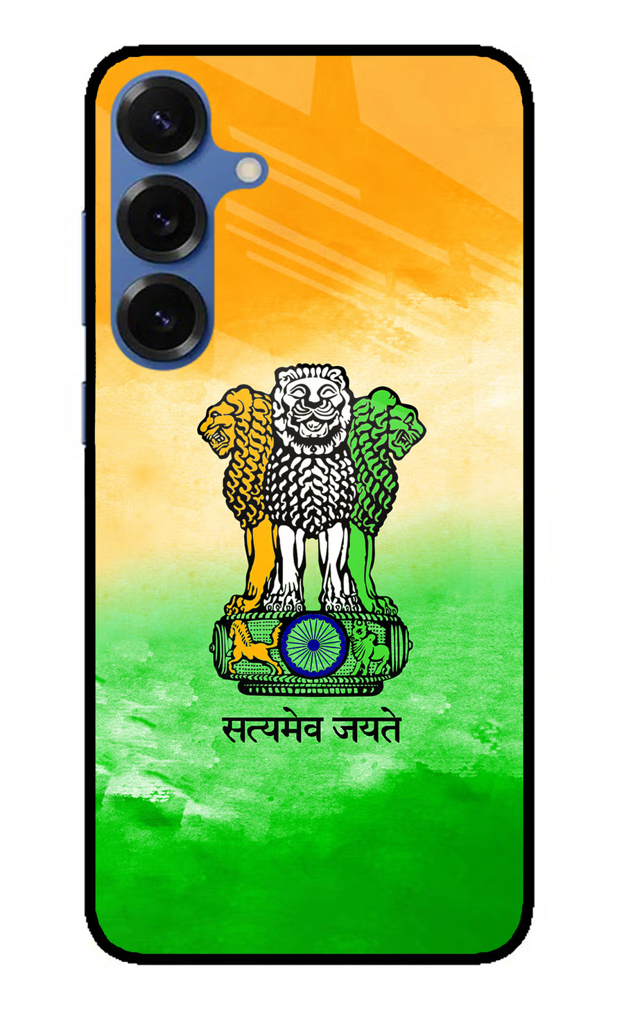 Satyamev Jayate Flag Samsung S25 Plus Back Cover, Metal case