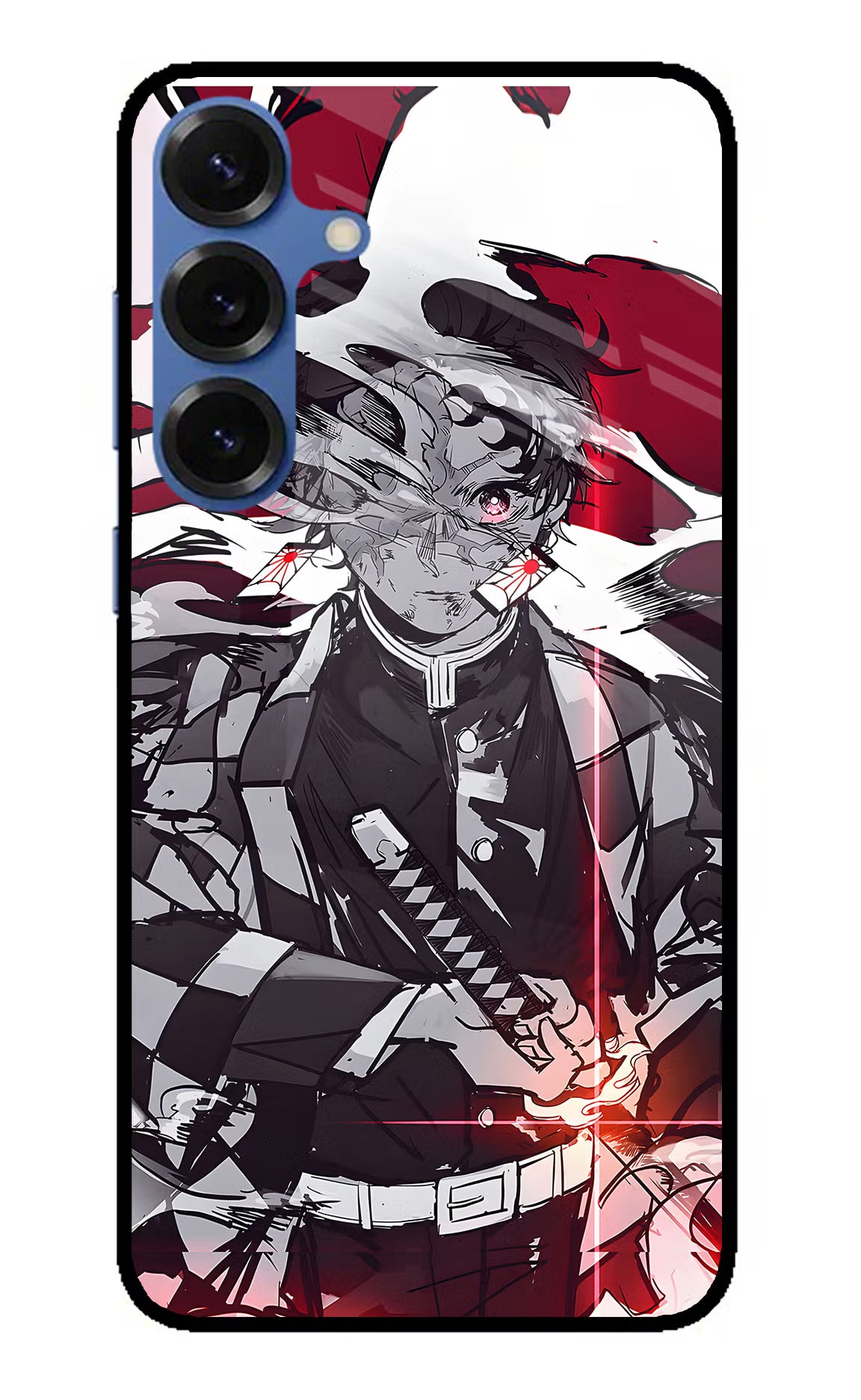 Demon Slayer Samsung S25 Plus Glass Case Back Cover by Casekaro