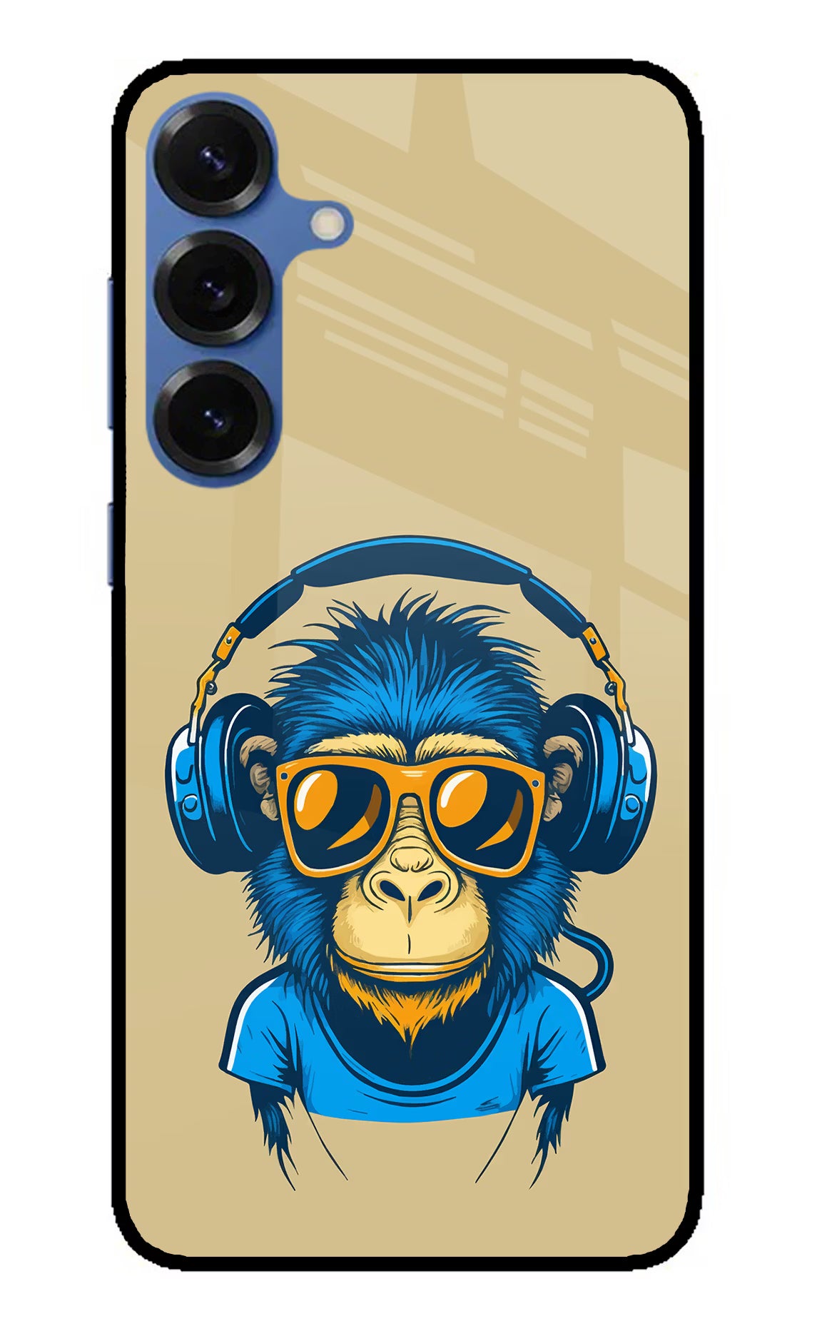 Monkey Headphone Samsung S25 Plus Glass Case