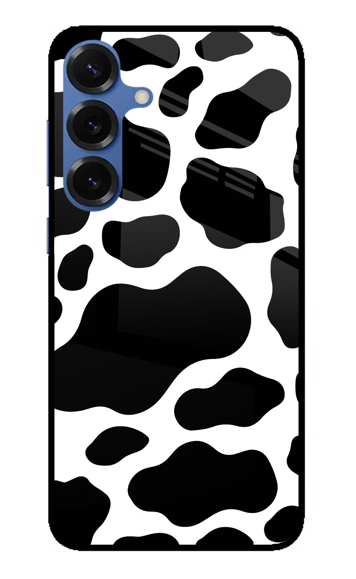 Cow Spots Samsung S25 Plus Glass Case Back Cover by Casekaro