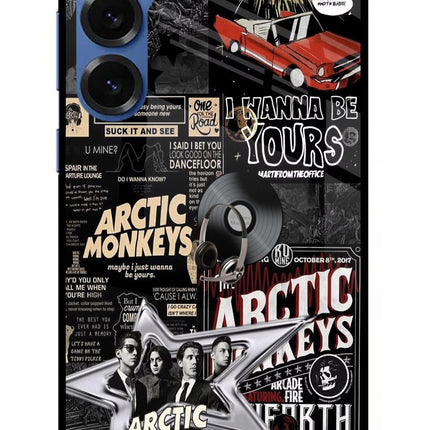 Arctic Monkeys Samsung S25 Plus Glass Case Back Cover by Casekaro
