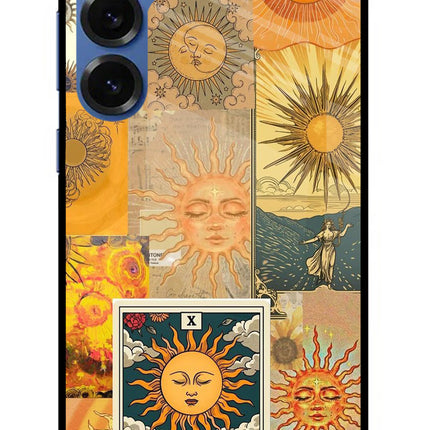 Sun Samsung S25 Plus Glass Case Back Cover by Casekaro