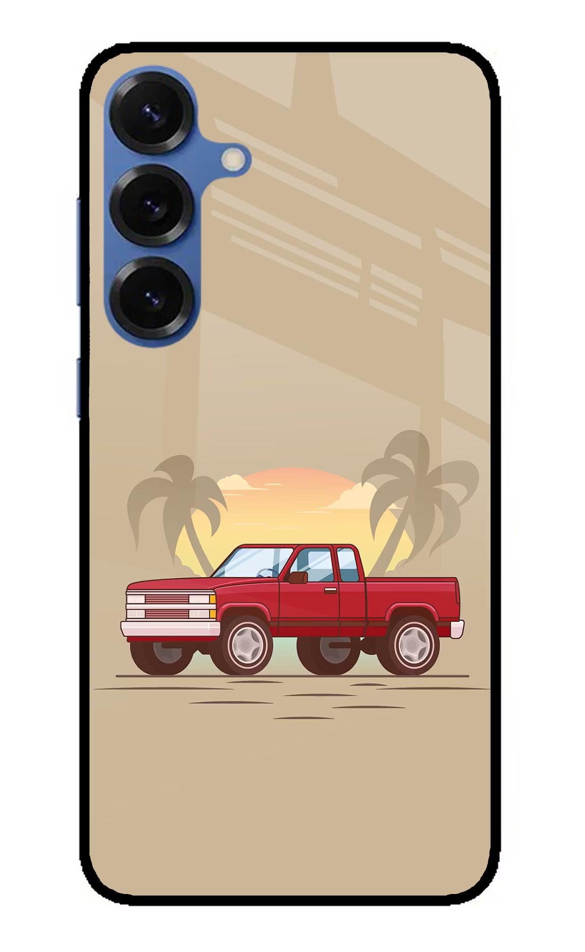 Desert Classic Drive Samsung S25 Plus Glass Case Back Cover by Casekaro