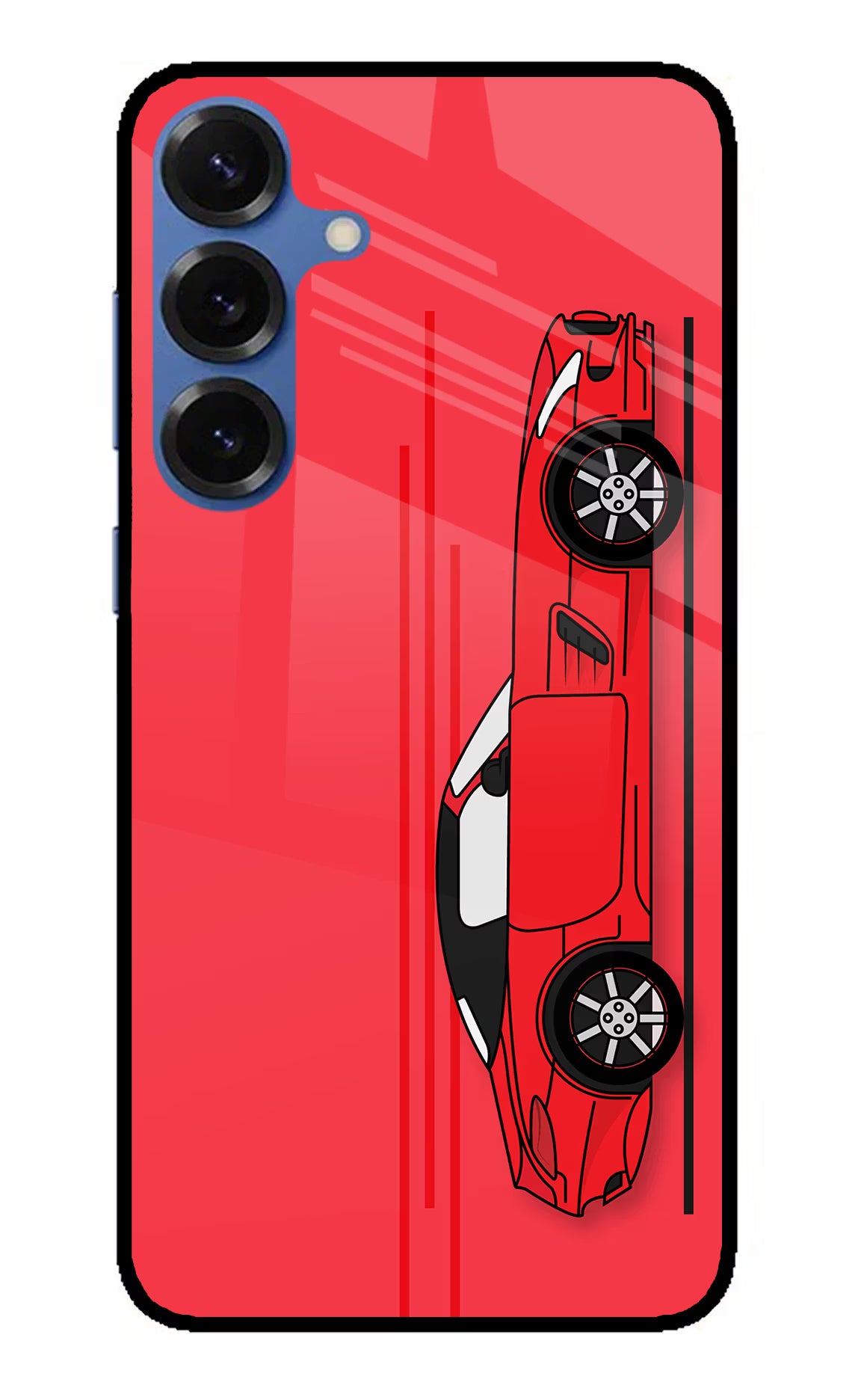 Red Velocity Samsung S25 Plus Glass Case