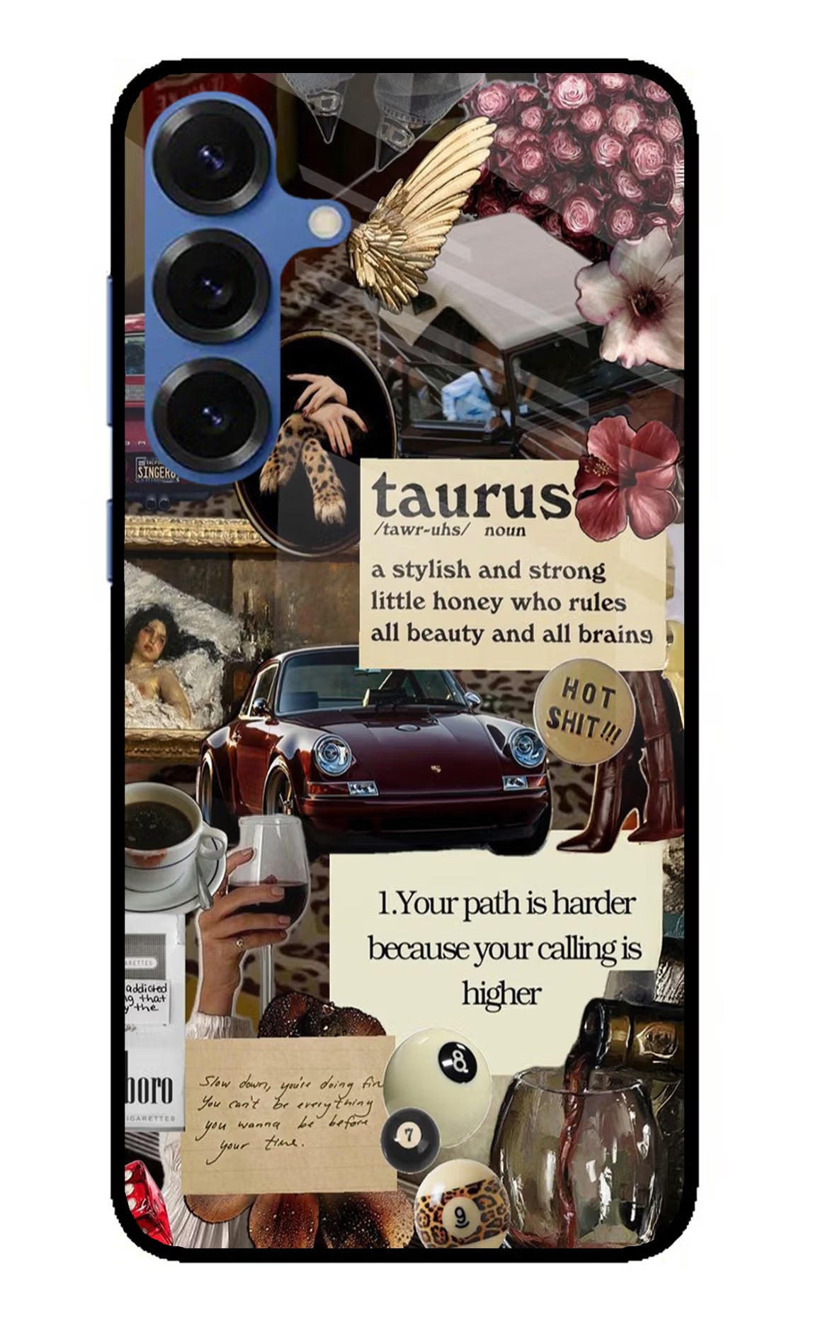 Taurus Zodiac Samsung S25 Plus Glass Case Back Cover by Casekaro