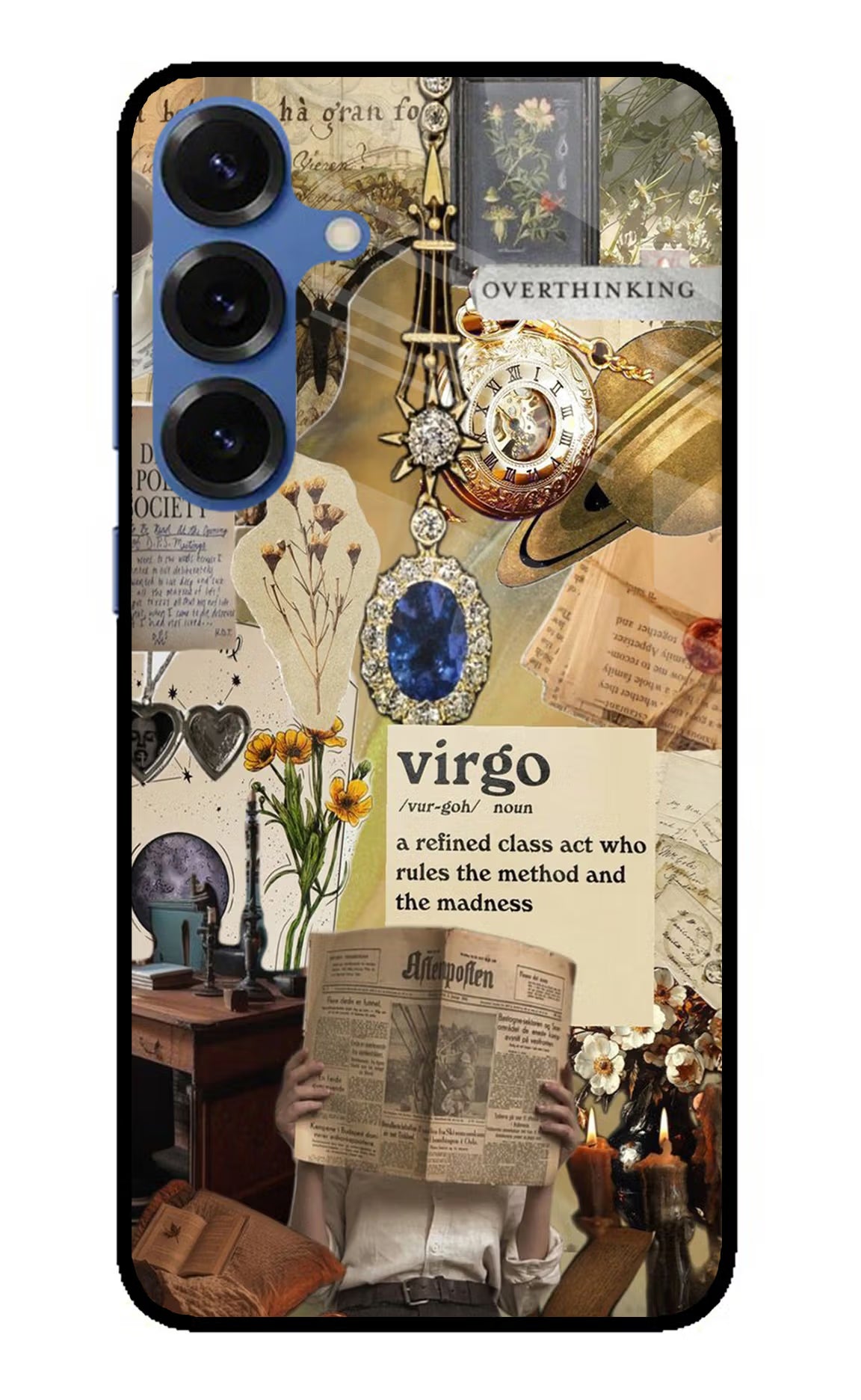 Virgo Zodiac Samsung S25 Plus Glass Case Back Cover by Casekaro