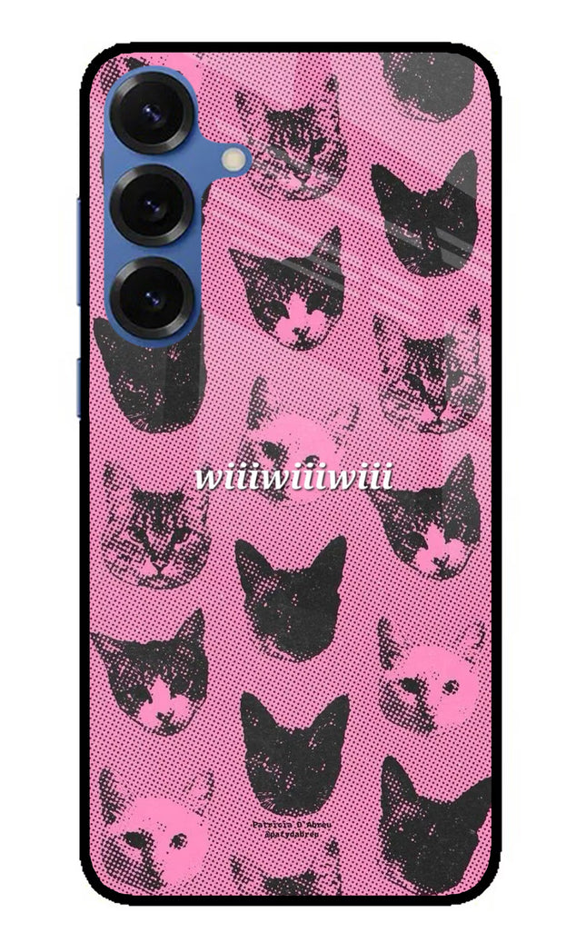 Pink Cats Samsung S25 Plus Glass Case