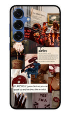 Zodiac Aries Samsung S25 Plus Glass Case