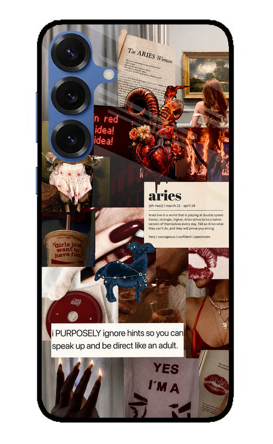 Zodiac Aries Samsung S25 Plus Glass Case