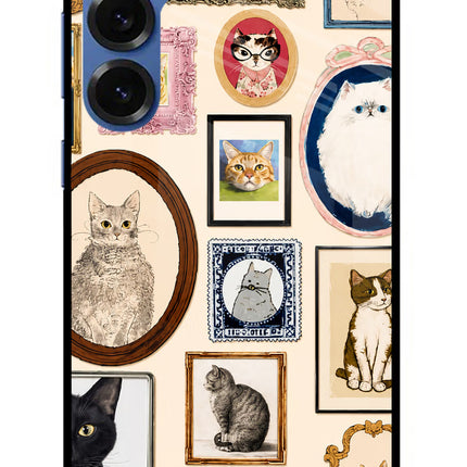 Mirror Cats Samsung S25 Plus Glass Case