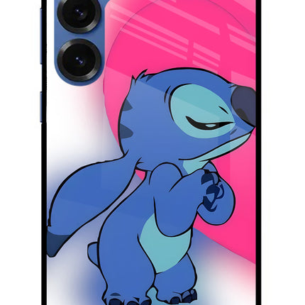 Stitch Hug Samsung S25 Plus Glass Case
