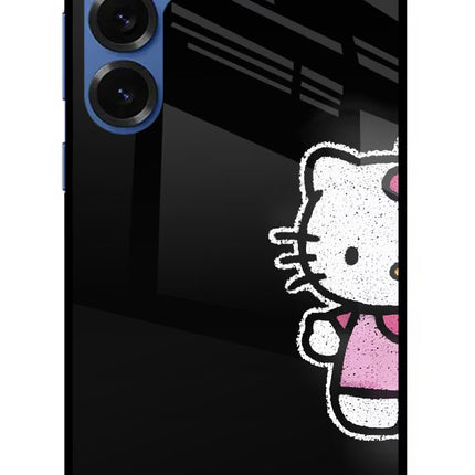 Kitty Charm Samsung S25 Plus Glass Case