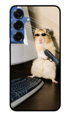 Hacker Hamster Samsung S25 Plus Glass Case