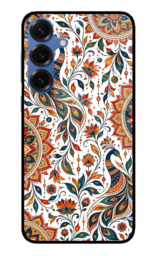 White Mayura Samsung S25 Plus Glass Case