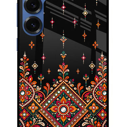 Noir Mehfil Samsung S25 Plus Glass Case
