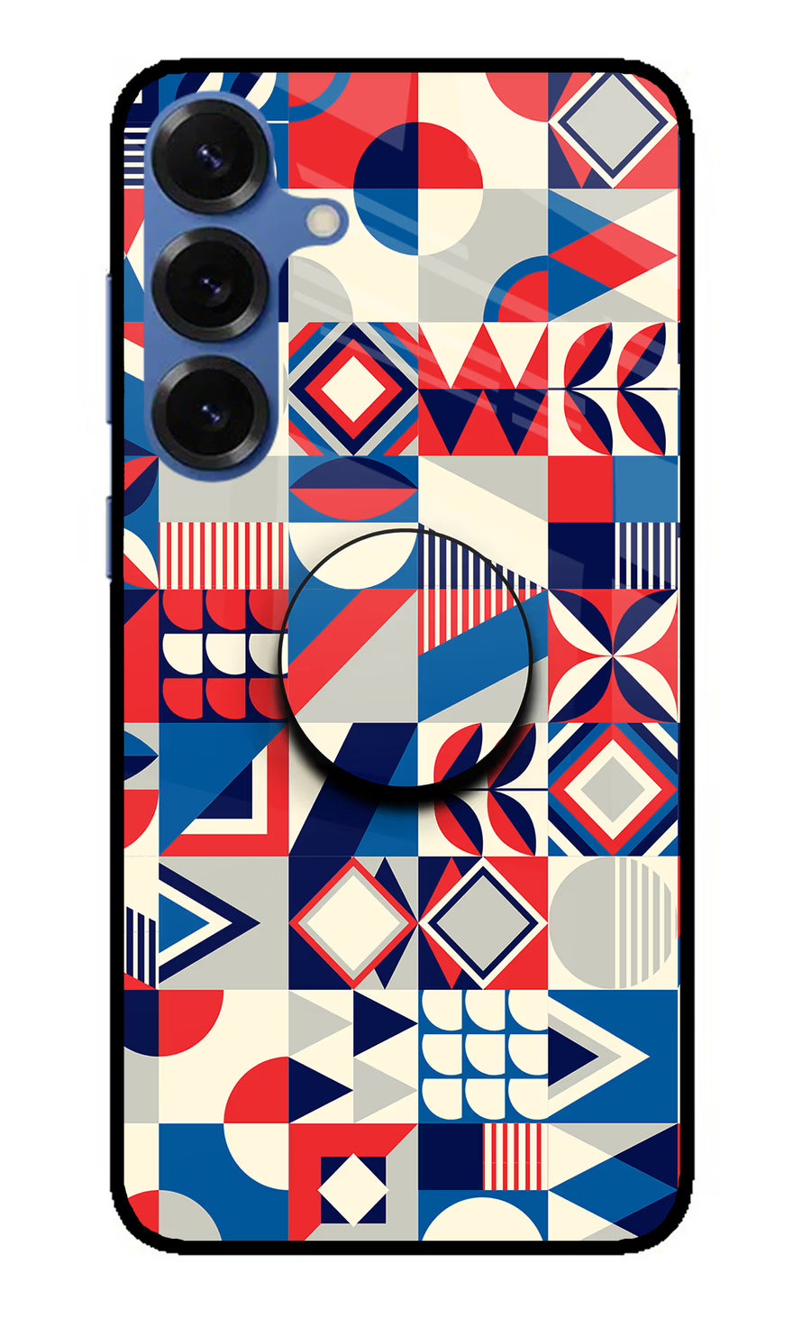 Colorful Pattern Samsung S25 Plus Pop Case, Metal case