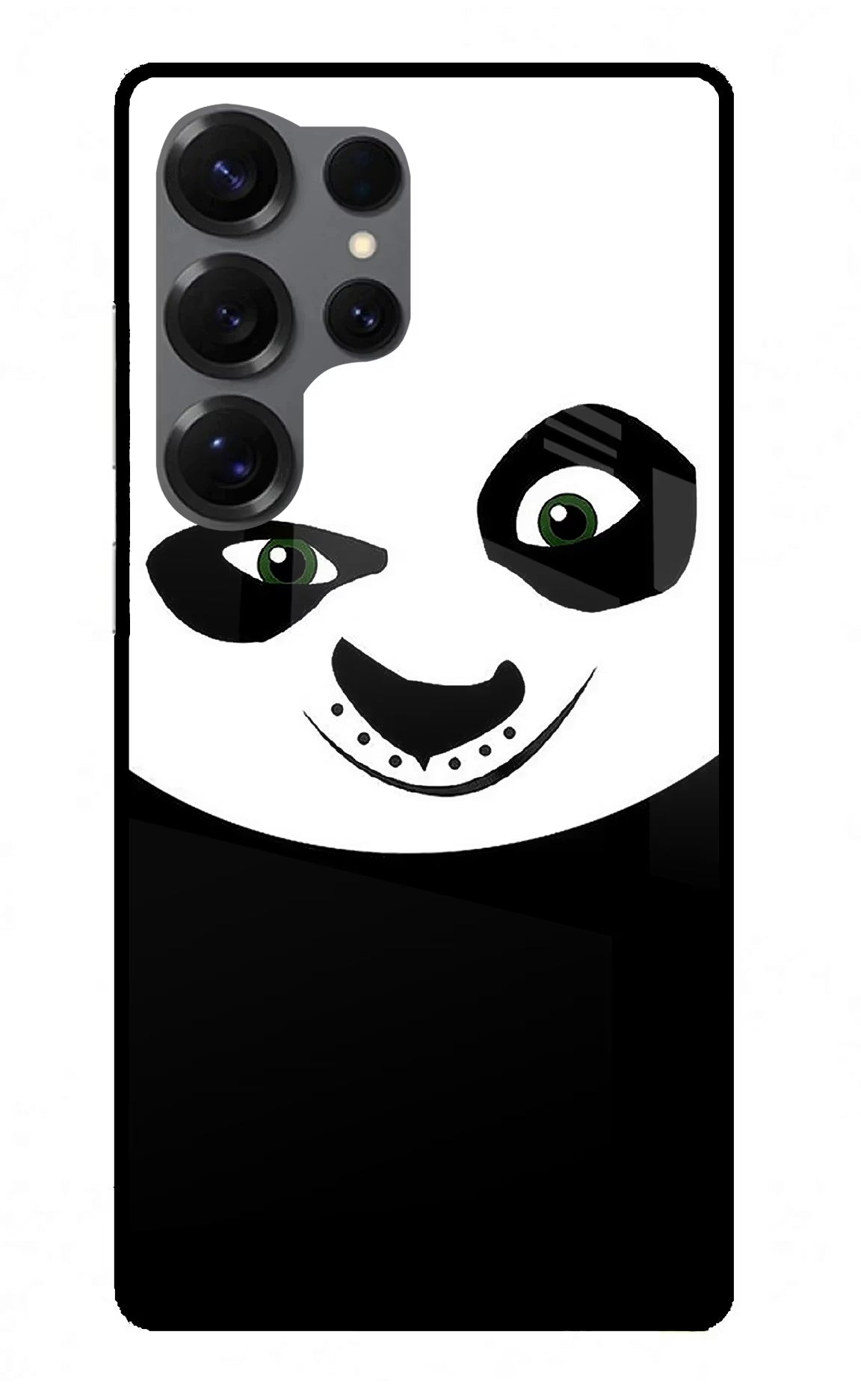Panda Samsung S25 Ultra Glass Case Back Cover by Casekaro