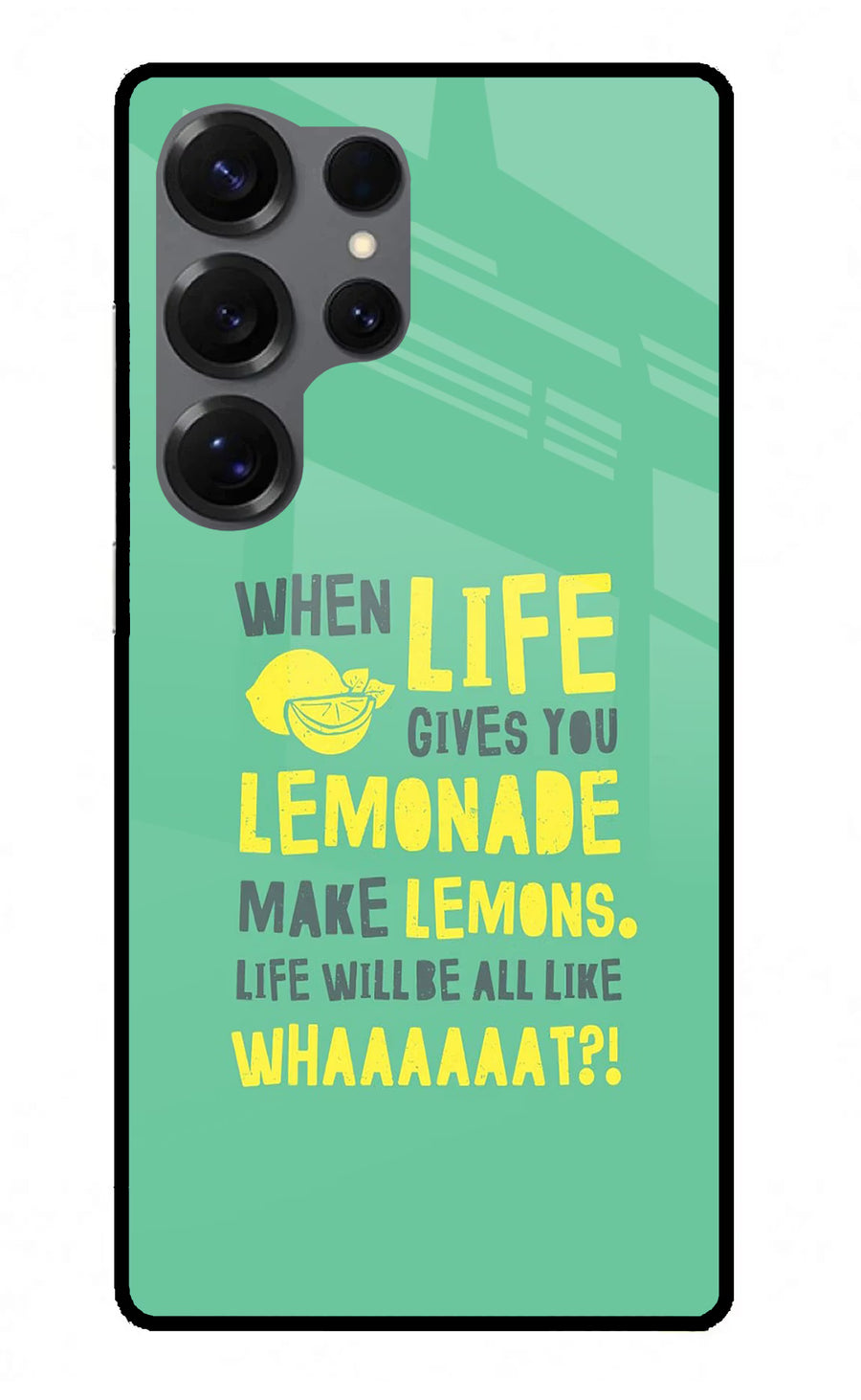 Quote Samsung S25 Ultra Back Cover, Metal case