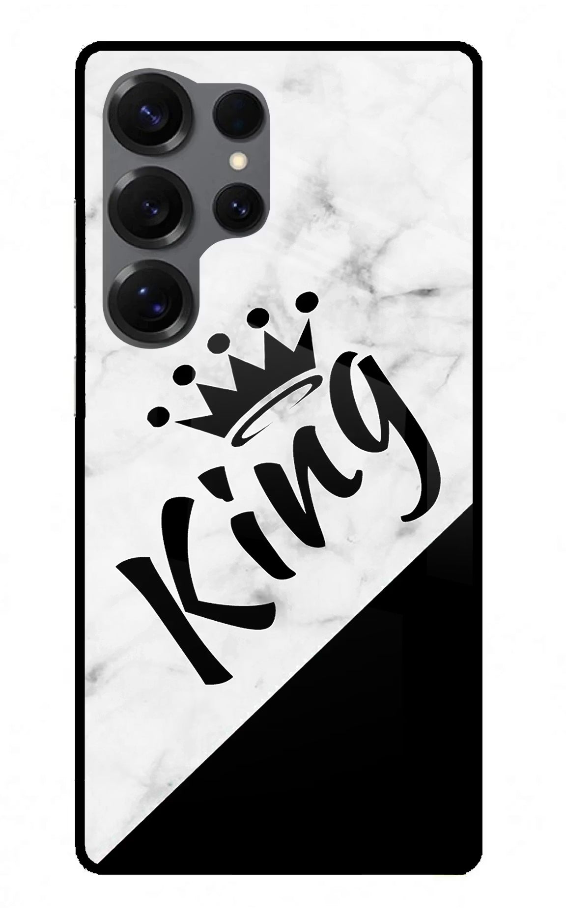 King Samsung S25 Ultra Glass Case Back Cover by Casekaro