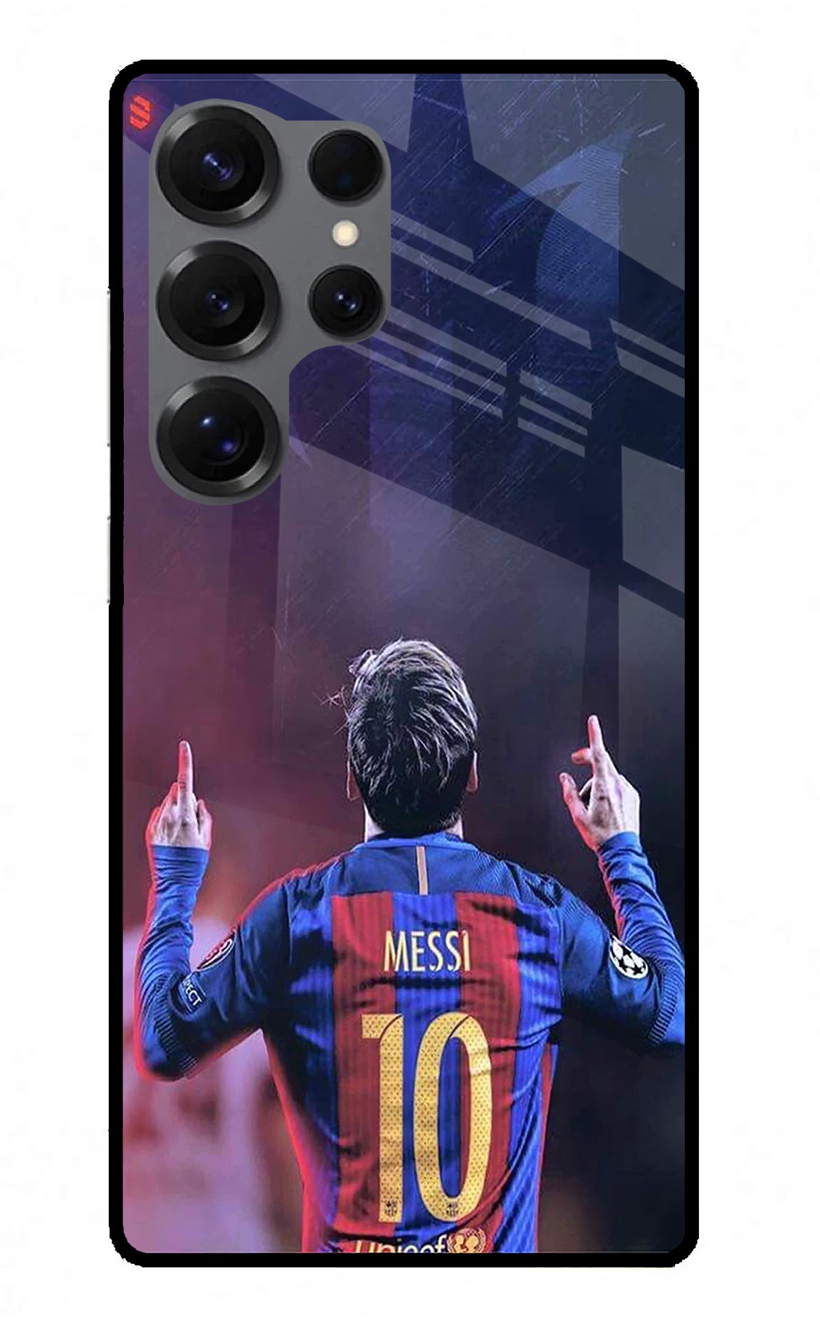 Messi Samsung S25 Ultra Glass Case Back Cover by Casekaro