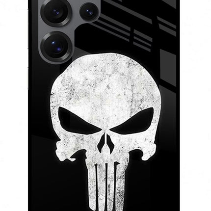 Punisher Skull Samsung S25 Ultra Glass Case Back Cover by Casekaro