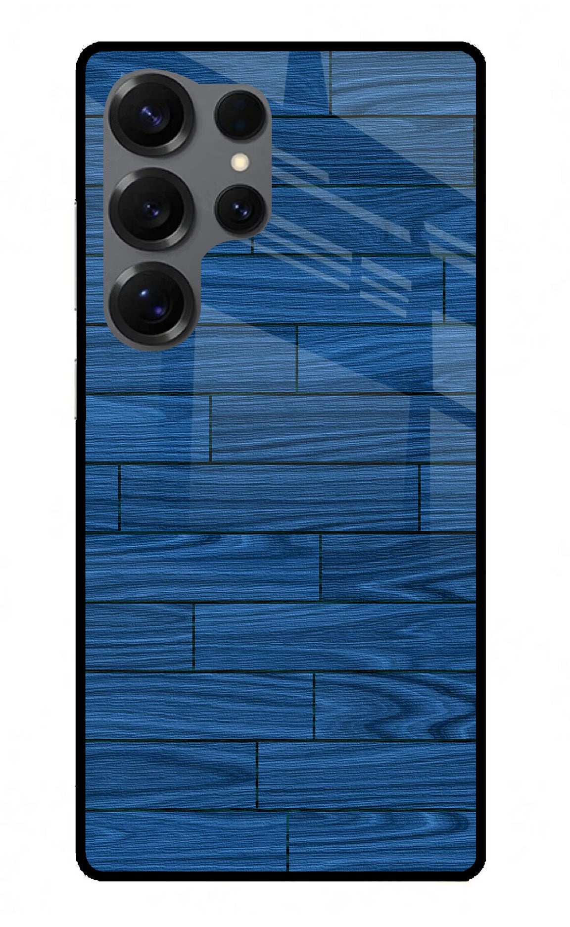 Wooden Texture Samsung S25 Ultra Glass Case Back Cover by Casekaro