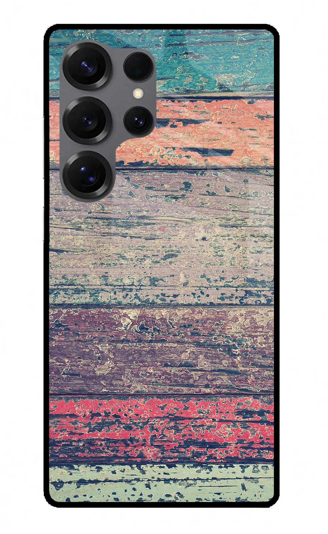 Colourful Wall Samsung S25 Ultra Glass Case Back Cover by Casekaro