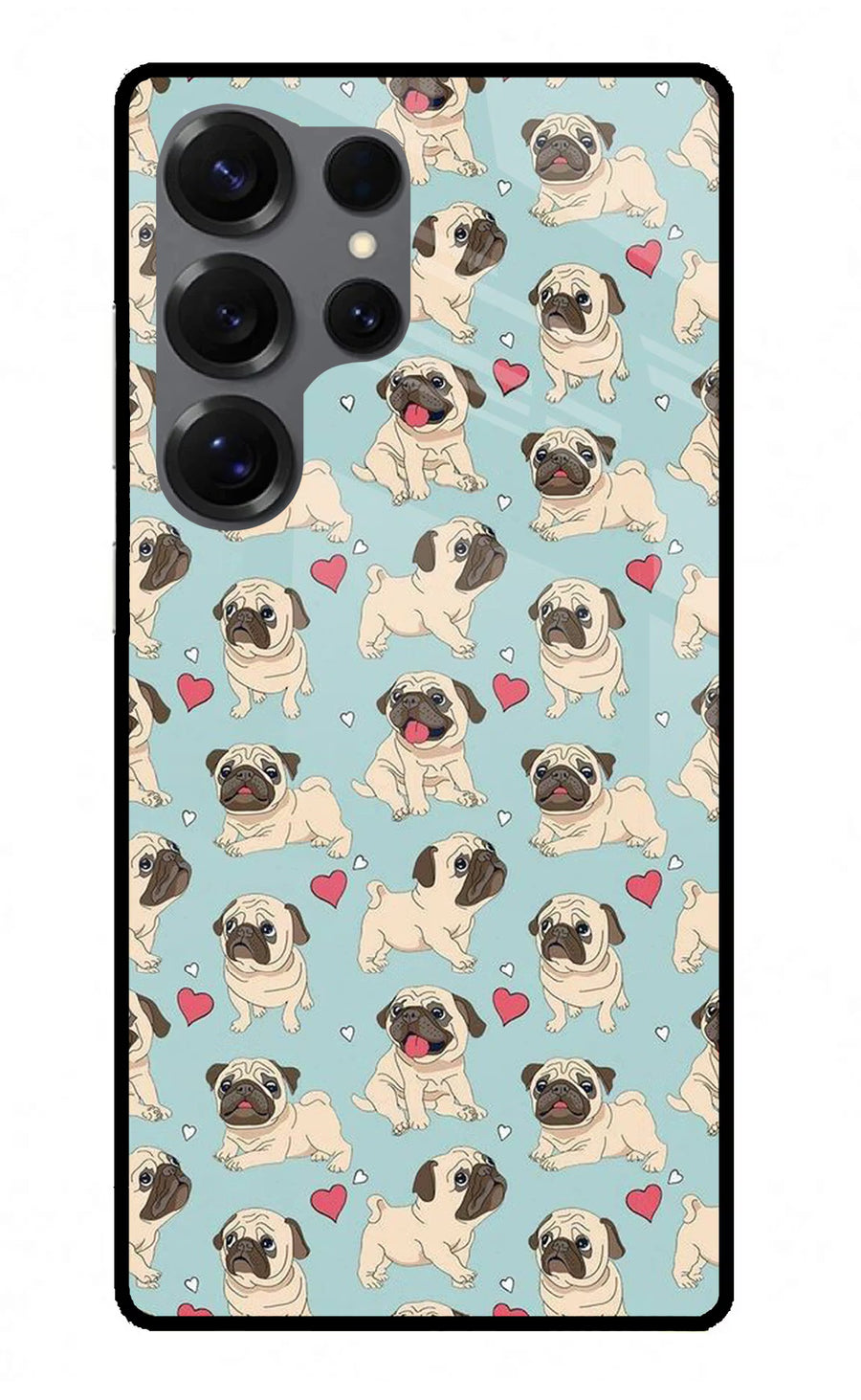 Pug Dog Samsung S25 Ultra Back Cover, Metal case