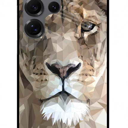 Lion Art Samsung S25 Ultra Glass Case