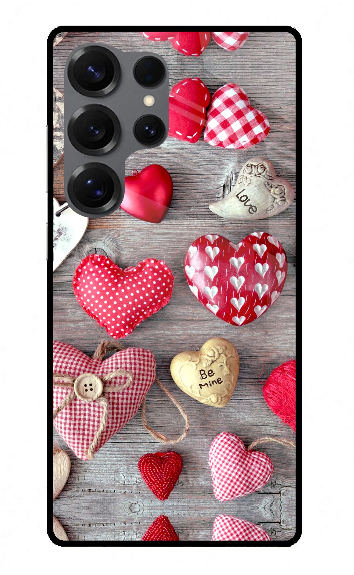 Love Wallpaper Samsung S25 Ultra Glass Case Back Cover by Casekaro