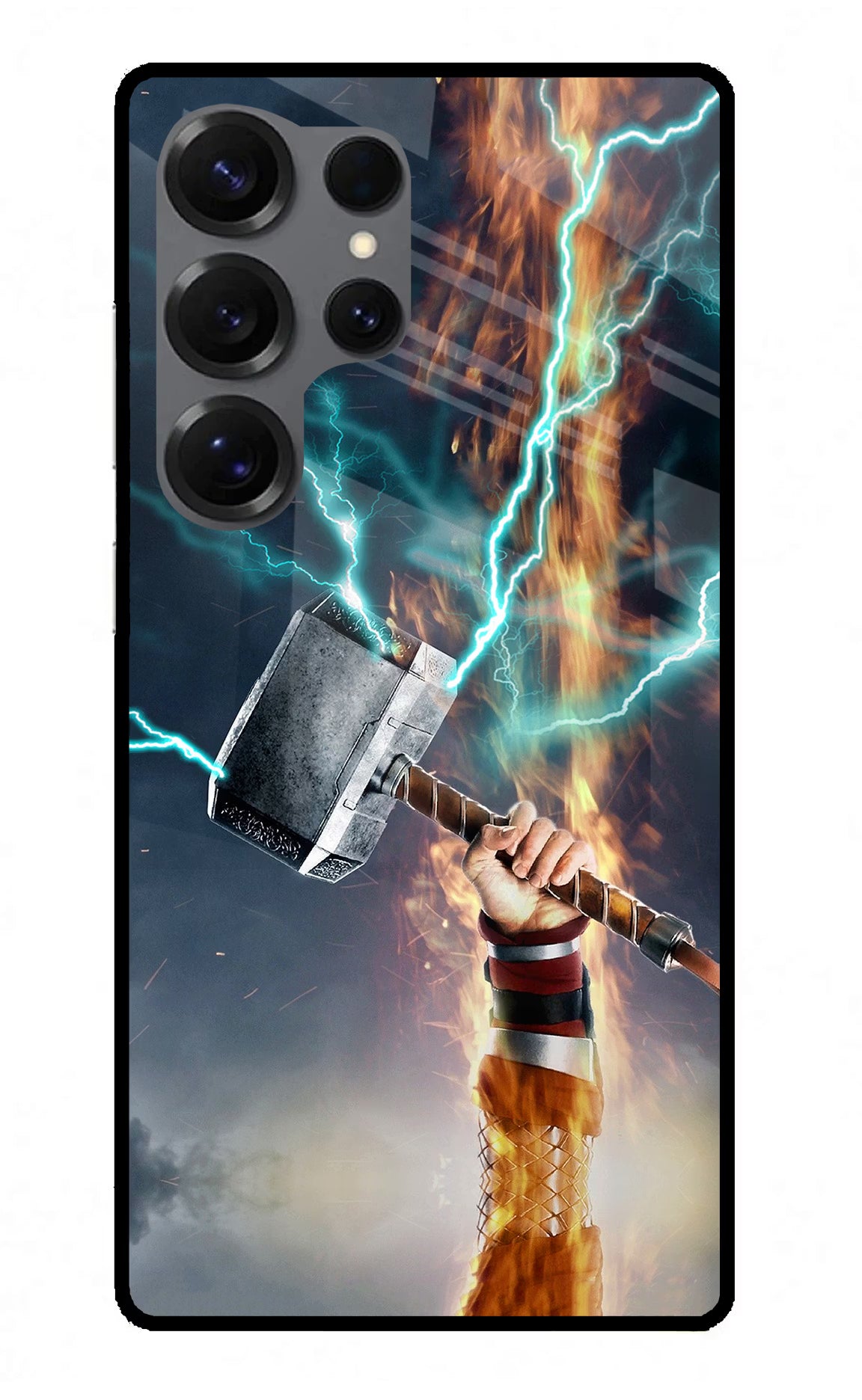 Thor Hammer Mjolnir Samsung S25 Ultra Glass Case