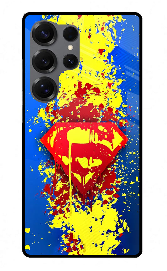 Superman logo Samsung S25 Ultra Glass Case