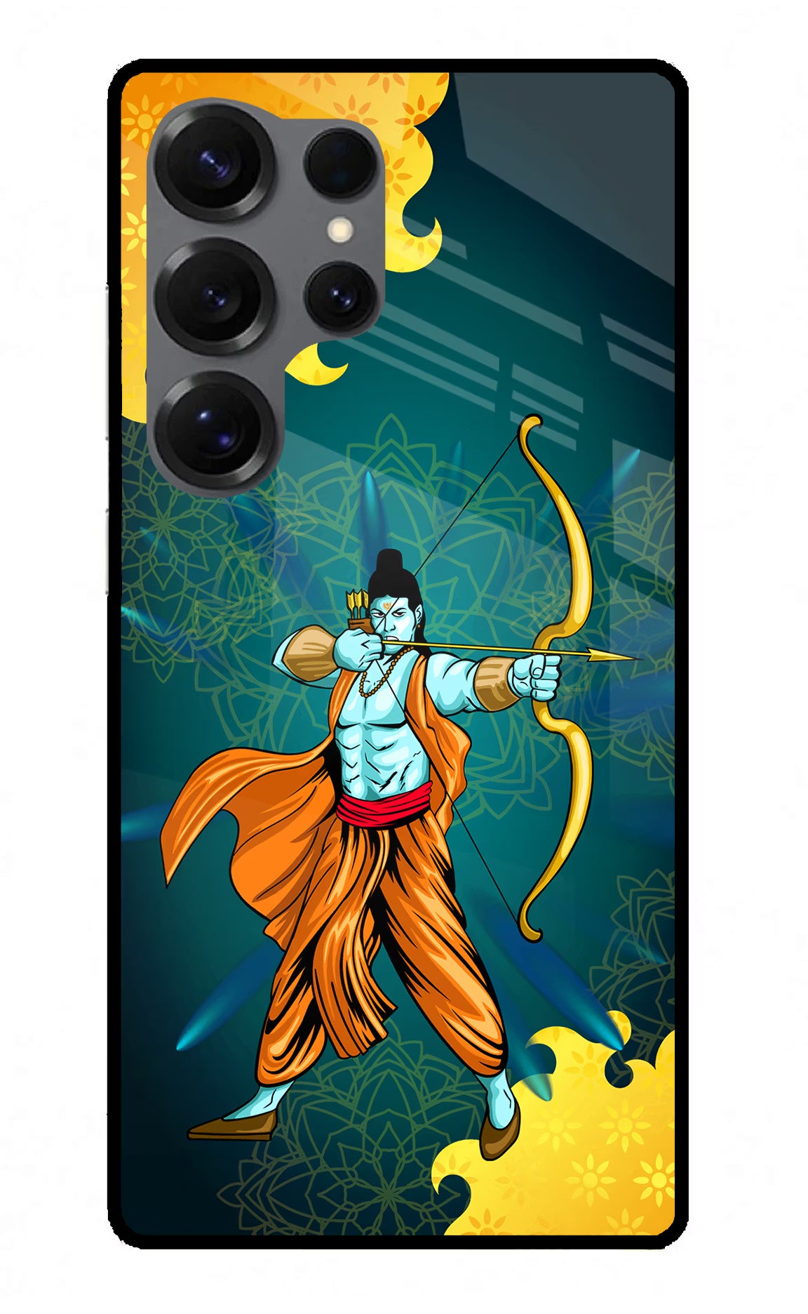 Lord Ram - 6 Samsung S25 Ultra Glass Case Back Cover by Casekaro