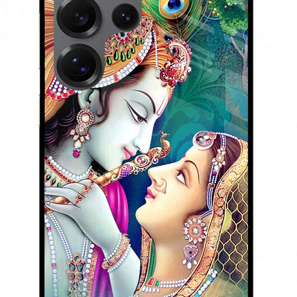 Lord Radha Krishna Samsung S25 Ultra Glass Case