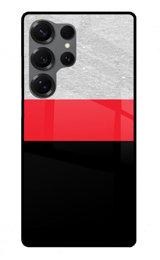 Tri Color Pattern Samsung S25 Ultra Glass Case