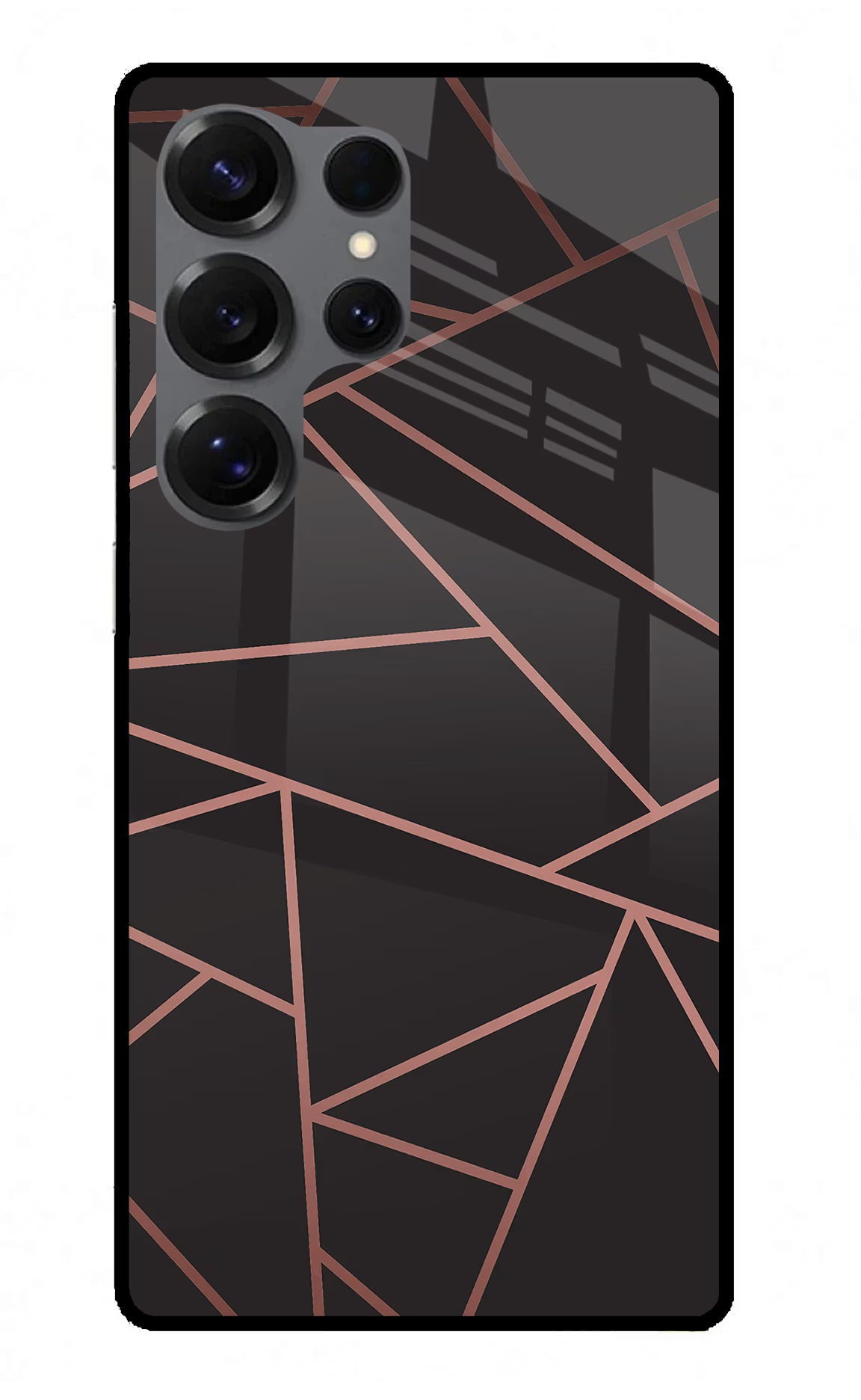 Geometric Pattern Samsung S25 Ultra Glass Case Back Cover by Casekaro