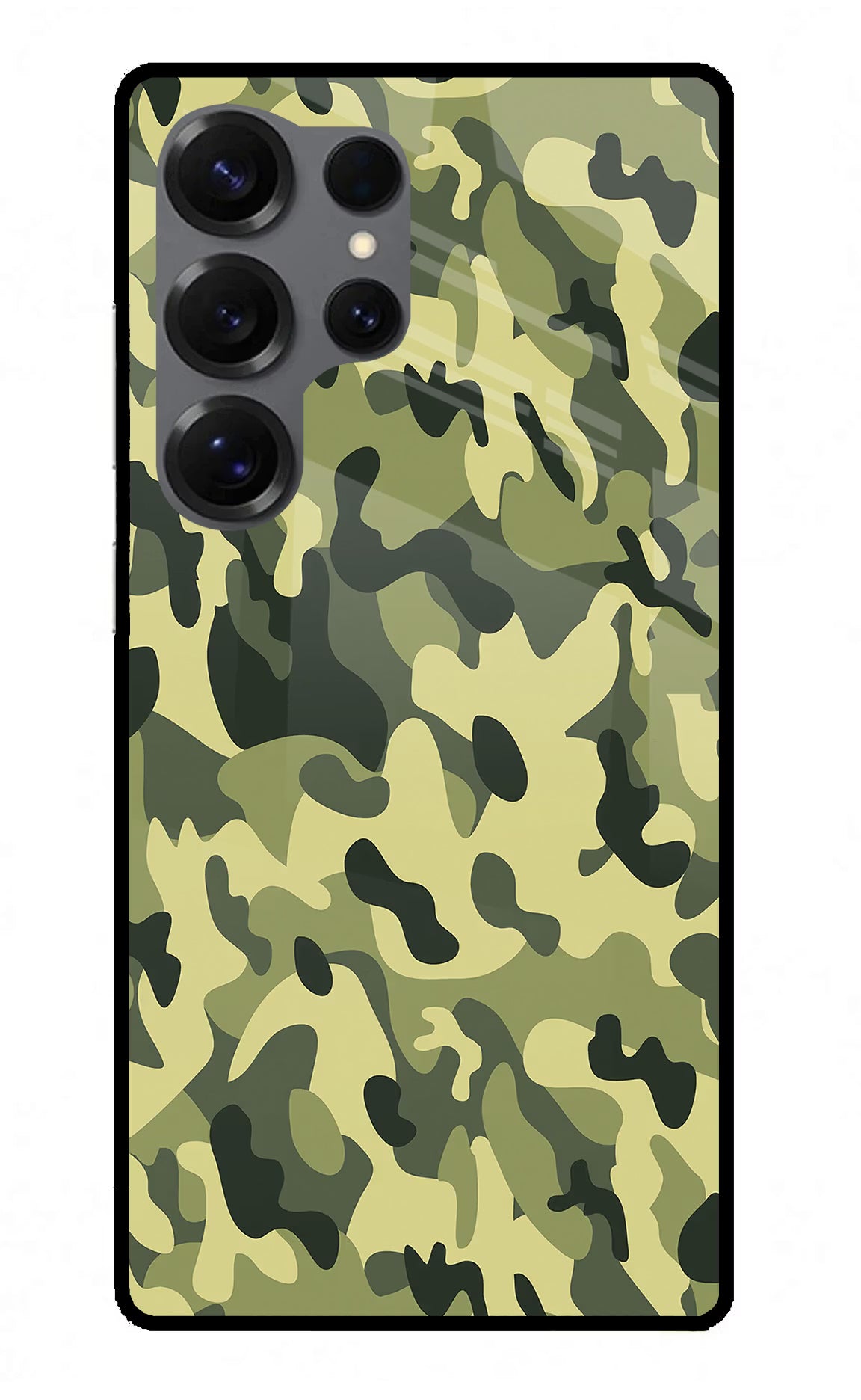 Camouflage Samsung S25 Ultra Glass Case